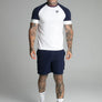 SikSilk - Navy Cargo Swim Short